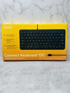 Teclado ZAGG Connect 12C - 12" Tipo-C Teclado de escritorio con cable para Windows, MacOS - Imagen 1 de 8
