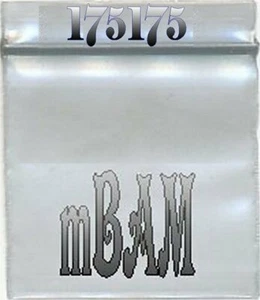 100 PACK SILVER 175175 Apple Zip Designer Baggies 1.75x1.75" Mini Bags - Picture 1 of 11