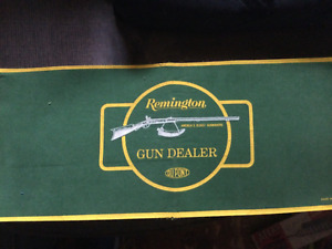 Remington Arms Firearms Gunmaker Gun Mat Dealer Advertising Pad Old Rare green