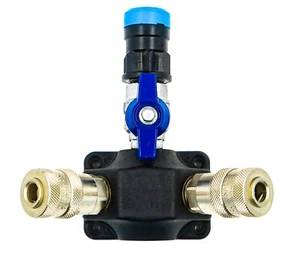 Schneider Druckluft Endverteilerdose 2 x Schnellkupplung ½" x 18 mm - 18231150 - Bild 1 von 8