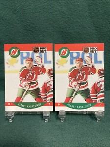 ALEXEI KASATONOV Rookie 1990 Pro Set Text Error/Variation #169 New Jersey Devils