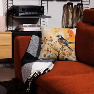 Bird 24 Throw Pillow Case - Picture 1 of 2
