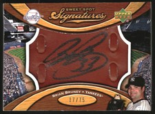 2007 Sweet Spot Signatures Glove Leather Black Ink #SSBR Brian Bruney Auto /75
