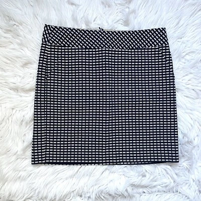 NUEVO SIN ETIQUETAS Trina Turk | Minifalda Bolsillos Azul Marino Estampado Beige Ajustado (¿talla?) Foto 1 de 4