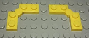 Lego Platte Scharnier Gelenk 1x2 auf 1x2 Gelb 2 Stück (105 #) - Picture 1 of 1