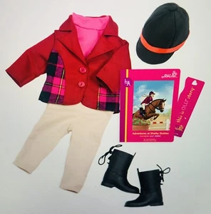 Our Generation Lily Annas Read & Play Set Equestrian Outfit, Boots, Helmet Book! - Picture 1 of 12
