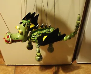 Vintage Boxed Pelham Puppet DRAGON - 12” - Mother Dragon - Lovely Condition - Picture 1 of 6