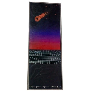 Kansas City Comets Soccer poster vintage anni 80 con cornice - Foto 1 di 6