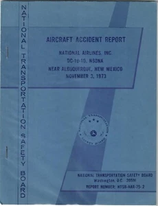 Accident Report - NTSB - National - DC-10 - Albuquerque New Mexico 1973 (MN185) - Bild 1 von 1