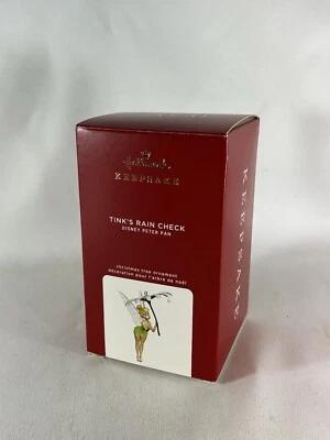 Hallmark 2020 Tink's Rain Check Disney Peter Pan Tinker Bell adorno Foto 1 de 3