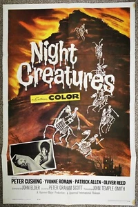 CAPTAIN CLEGG 1962 Peter Cushing Oliver Reed, Yvonne Romain US HAMMER POSTER - Picture 1 of 3