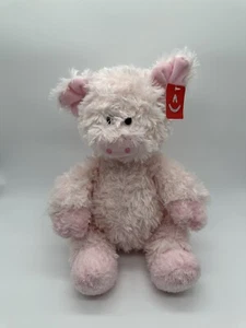 Aurora 11" Pink Pig Plush Stuffed Animal Toy Super Soft Sweet Lovey - Picture 1 of 8