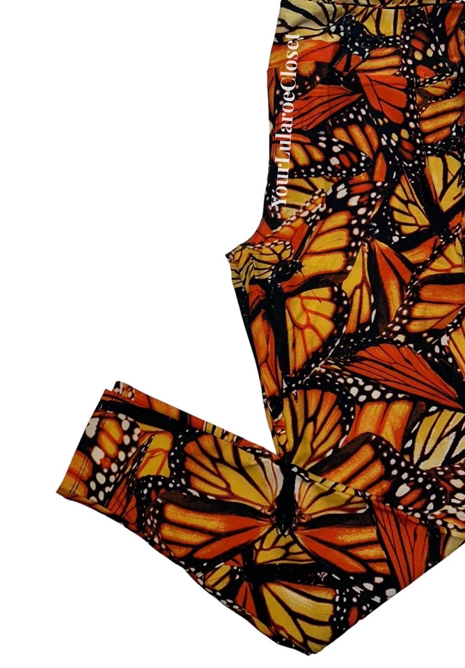 LEGGINGS Lularoe Monarca Estampado Mariposa Alto y Curvilíneo TC NUEVO CON ETIQUETAS NUEVO Foto 1 de 1