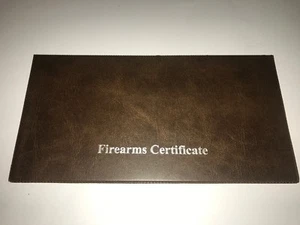 DOBLE CEJA/SILV--CERTIFICADO DE ARMAS DE FUEGO IMPRESO / SOPORTE DE LICENCIA/BILLETERA - SGC/FAC - Imagen 1 de 1