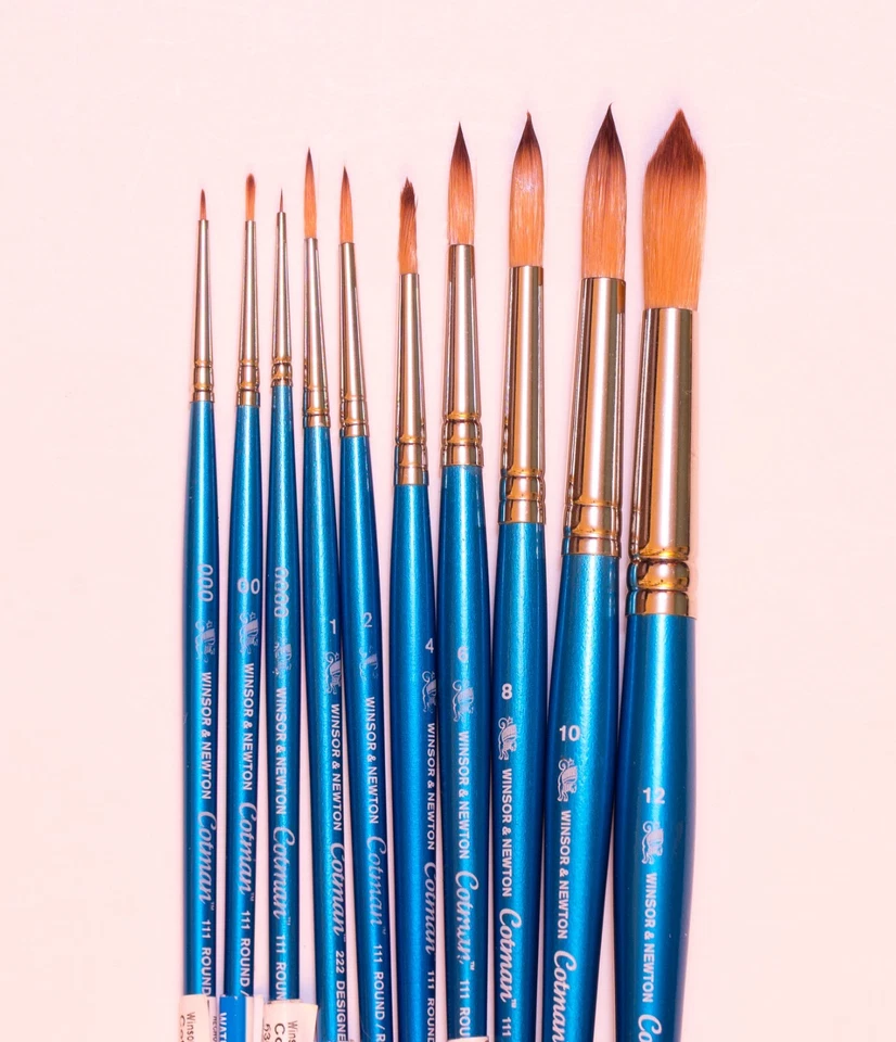 ¡NUEVO! Juego de pinceles de acuarela redondos W/N Cotman tamaños 4/0,3/0,2/0,1,2.4.6.8.10,12 Foto 1 de 1