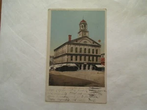 Boston Massachusetts Postcard Faneuil Hall MA - Picture 1 of 2