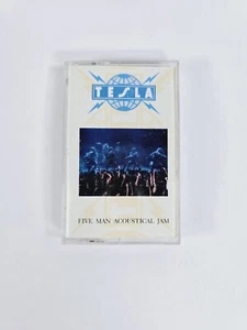 TESLA Five Man Acoustical Jam 1990 Cassette Tape Glam Hair Metal - Picture 1 of 4