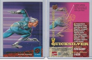 1994 Fleer Ultra, X-Men, Marvel, #36 Quicksilver, Super Heroes