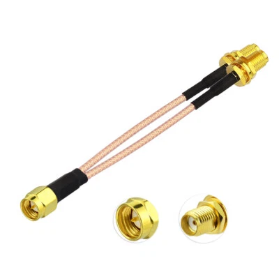 SMA Male to Dual SMA Female Splitter Combiner Cable 10cm For Antenna Converter - Image 1 of 4