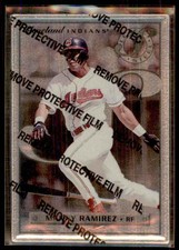 1996 Leaf Preferred Steel Manny Ramirez #77