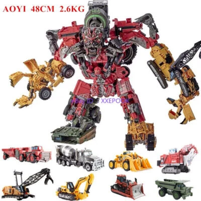 NEW 8 in 1 48cm Oversize Devastator Action Figures Robot Transformation Toy Set - Image 1 of 4