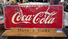 1948. Coca Cola Glass Sign - HAVE A COKE