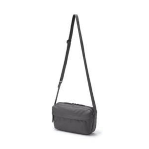 Muji Water-repellent Shoulder bag with back pocket New Color Charcoal Gray - Picture 1 of 13