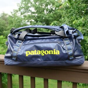 Patagonia Black Hole 60L Duffel Bag Blue Backpack Discontinued Promo GM Logo