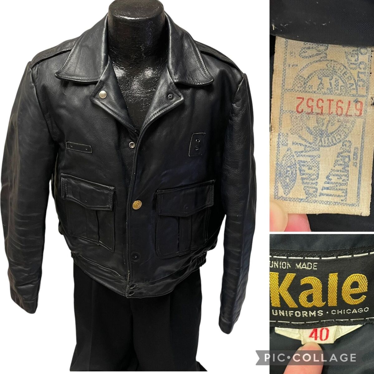 Black Leather 1950s Vintage Outerwear Coats & Jackets for Black Leather 1950s Vintage Outerwear Coats & Jackets for