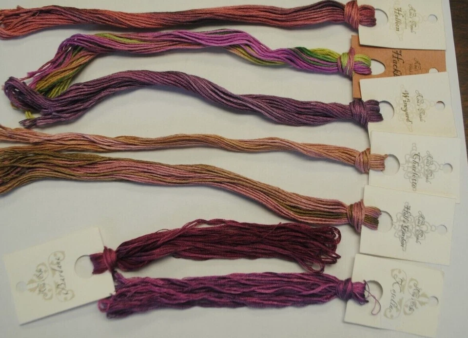 Nina's Hand Dyed Floss & Silk LOT ~ NEW Except Charlette - Image 1 of 1