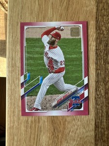 Archie Bradley 41/50 Phillies 2021 Topps Update Mother's Day Hot Pink #US64