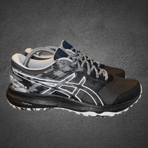 ASICS Gel Scram 5 Womens Size 11.5 Shoes Black & White Running Sneakers 1012A474 - Picture 1 of 8