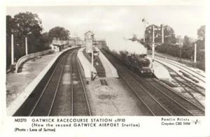 Railway Postcard Gatwick Racecourse Station c1910 Pamlin M3270 - Picture 1 of 1