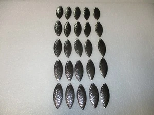 25 piezas. Hoja giratoria de níquel martillado Willowleaf # 4 1/2 - Imagen 1 de 3