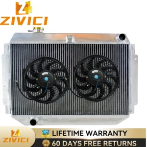 MT 3Row Radiator+Fan Fit 1971-1980 Holden Kingswood HQ HJ HX HZ Petrol V8 Manual - Picture 1 of 8