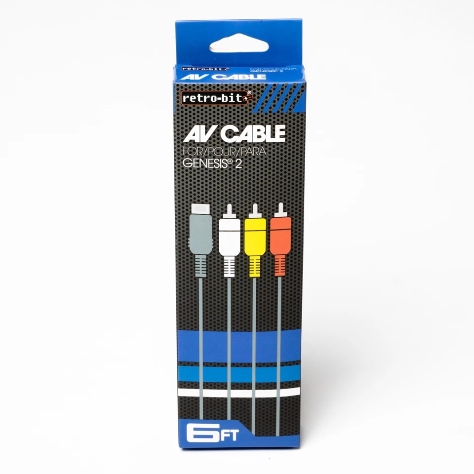 Retro Bit Composite AV Cable for Sega Genesis 2 Console - Image 1 of 4