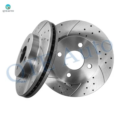 Rotores de disco de freno delanteros ranurados perforados 256,05 mm para Chevrolet Cobalt 2005-2010 Foto 1 de 4