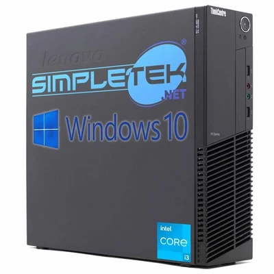 Lenovo M92 I3 Windows 10 Pro 8Gb 120Gb Pc De Escritorio Rs2 Reacondicionado - Imagen 1 de 4