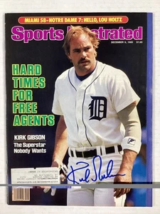 Kirk Gibson Signed Sports Illustrated 12/9/85 Tigers Baseball Autograph JSA - Picture 1 of 4