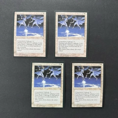 *** Cold Snap Ice Age x4 *** NM+ NEVER PLAYED 1995 MTG Magic VINTAGE FAST SHIP - Image 1 of 2