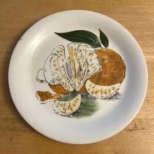 Clarice Cliff Sunkissed Royal Staffordshire Orange Dessert Salad Plate 8.25".. - Picture 1 of 6