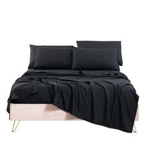 King Sheet Set- Cooling Sheets-Ultra Soft-Silky-Breathable-Deep Pocket- 1800 ... - Picture 1 of 6