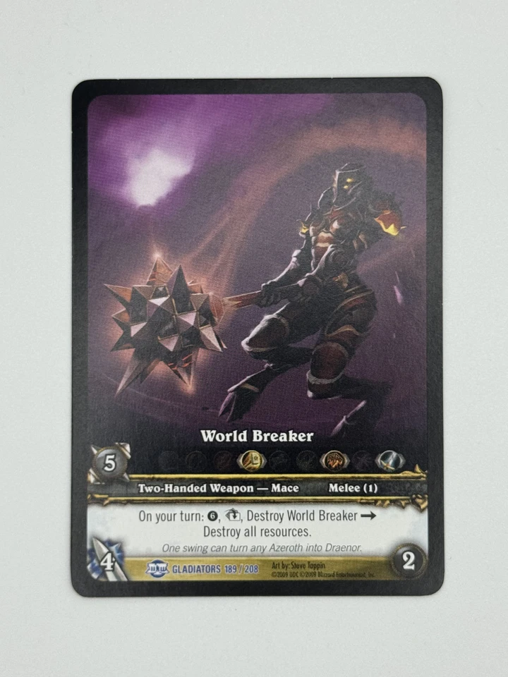 World of Warcraft TCG Gladiators 189/208 Extended Art World Breaker - Image 1 of 1