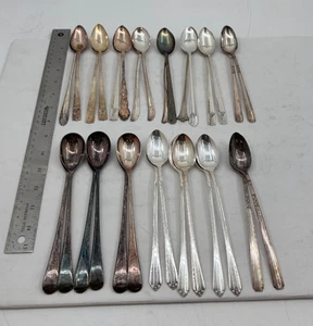 Lot of 30 Assorted Silverplate Iced Tea Spoons - Lot#7 - Foto 1 di 3
