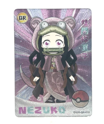 Nezuko Kamado Pokemon DS05-QR-010 Demon Slayer Apocalypse DS-05 Anime Card - Image 1 of 2