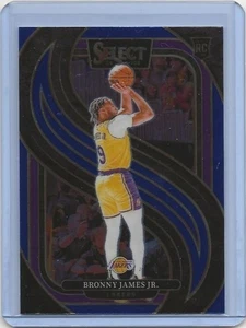 2024-25 Bronny James Jr Panini Select NBA Blue #179 Los Angeles Lakers RC - Picture 1 of 2
