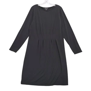 WEAREVER COLLECTION J Jill schwarzes Langarm Kleid L Tall Plissee - Bild 1 von 7