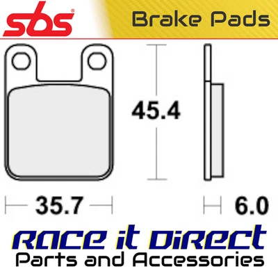 Pastillas de freno delanteras para KTM 65 SX 2001 6mm Street SBS Foto 1 de 4