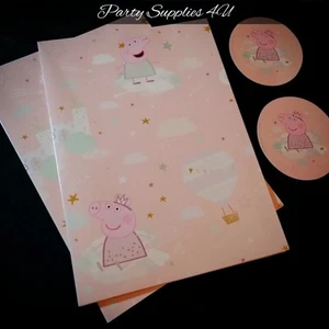 2pk Peppa Pig Wrapping Paper & gift tags/Gift wrap/Kids/Present/Princess/Cartoon - Picture 1 of 3
