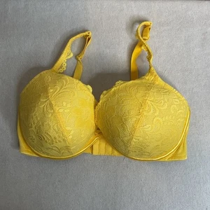 Cacique Yellow Lace Underwire Bra Size 40DD - Picture 1 of 5